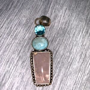 Stirling Silver Gem Pendant